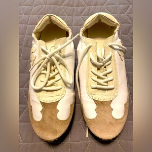 Tory Burch, Vintage Double T Trainer Worn once!!!